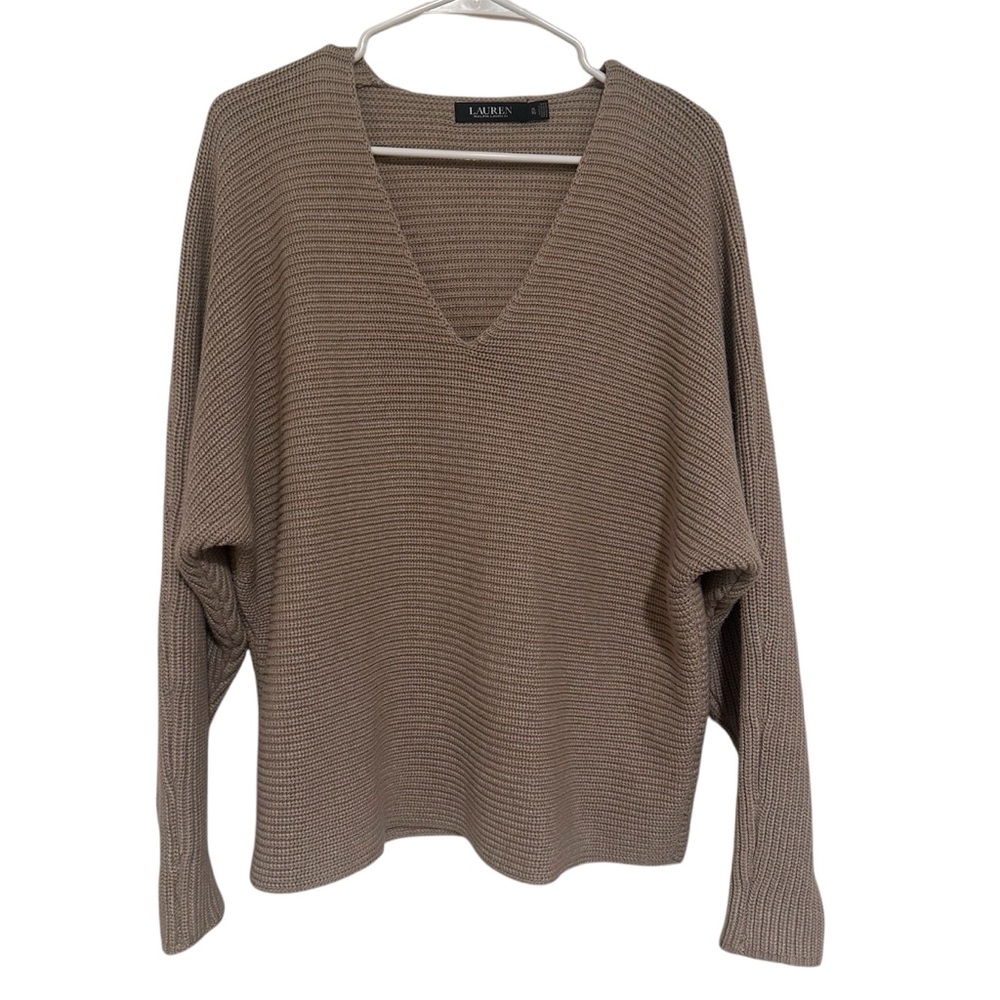 Ralph Lauren Brown V-Neck Sweater
